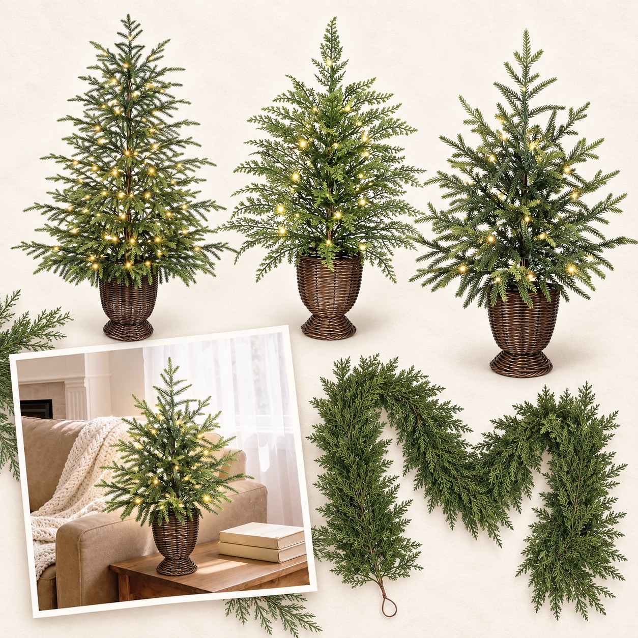 New My Texas House Christmas decor is here, and the cozy neutral holiday look is so good! 🎄 From realistic pre-lit potted Christmas trees and Norfolk pine garland to Christmas wreaths, teardrop swags, and beautiful velvet bows, these Walmart Christmas finds are perfect for decorating your mantel, front door, entryway, or living room. Everything is linked here—shop these modern farmhouse Christmas decorations before the favorites disappear! 🤎

#MyTexasHouse #WalmartChristmasDecor #NeutralChristmasDecor #ChristmasDecorFinds #ModernFarmhouseChristmas

#LTKHome #LTKMidsize #LTKSeasonal