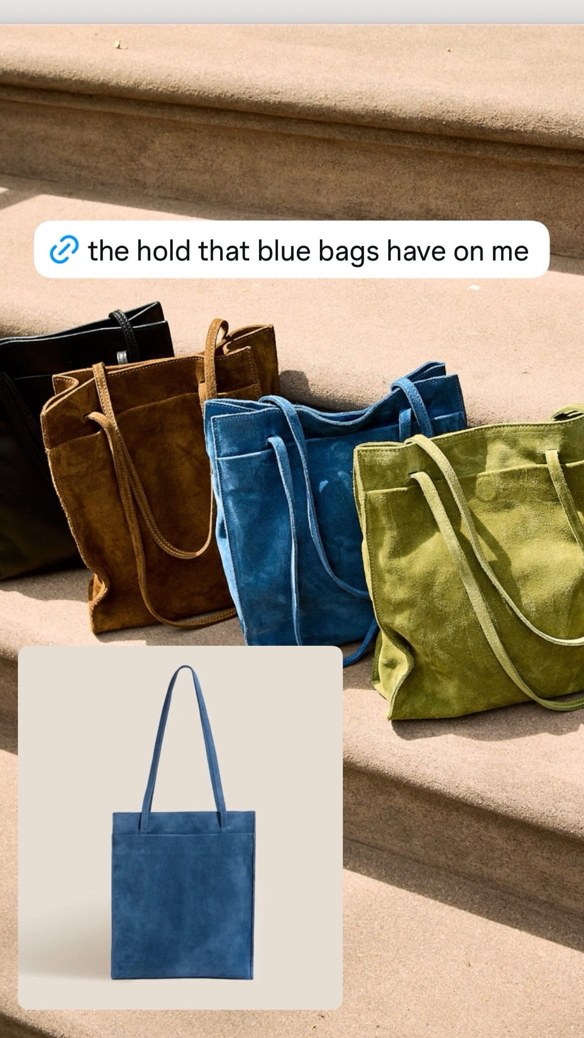 Bleu suede bags, birthday wish list, birthday gift, sides bag, the row look for less, cool girl style

#LTKCon #LTKootd #LTKOver40