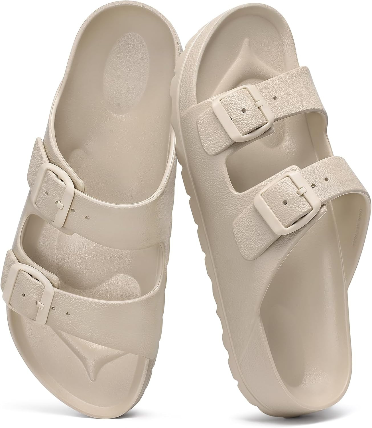 shevalues Women's Comfort EVA Sandals Medium Arch Support Beach Slides | Amazon (US)