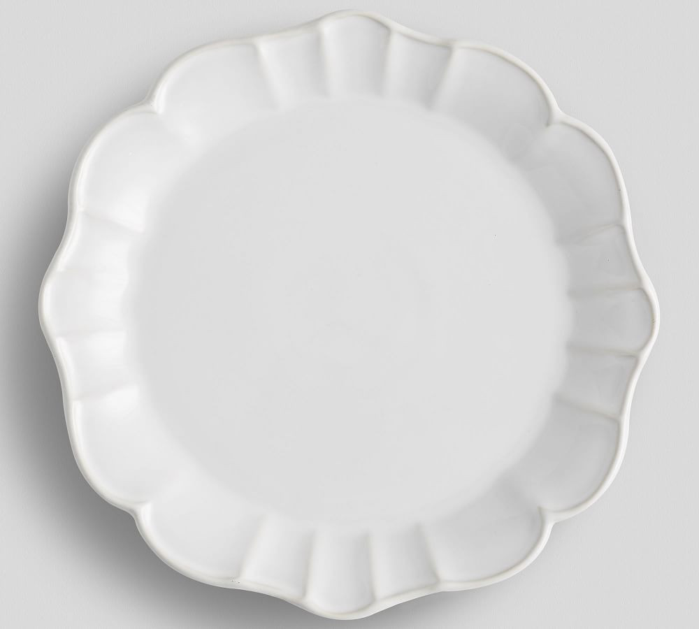Monique Lhuillier Juliana Scalloped Dinner Plate | Pottery Barn (US)