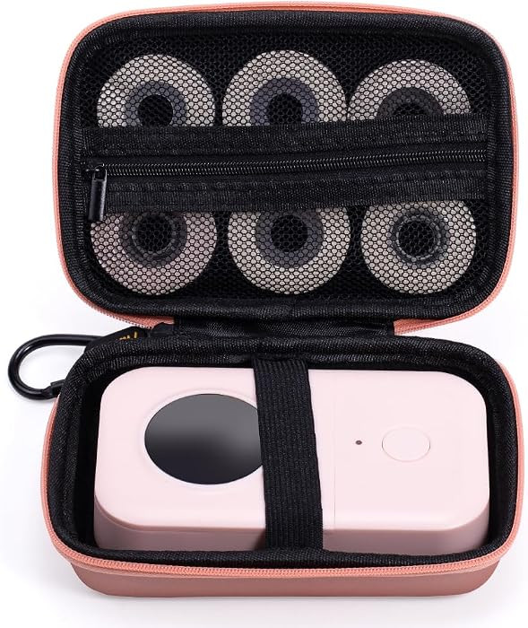 Phomemo D30 D30D D35 Label Maker Case, Small Label Maker Storage Bag - Pink | Amazon (US)