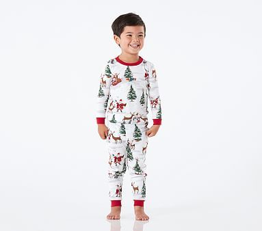 Santa Tight Fit Pajamas | Pottery Barn Kids