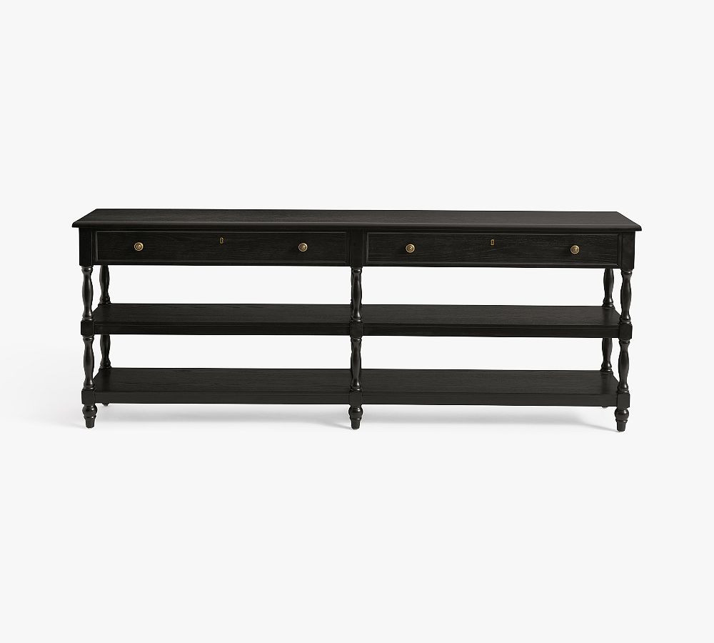 Chris Loves Julia Modern Traditional Grand Console Table (80") | Pottery Barn (US)