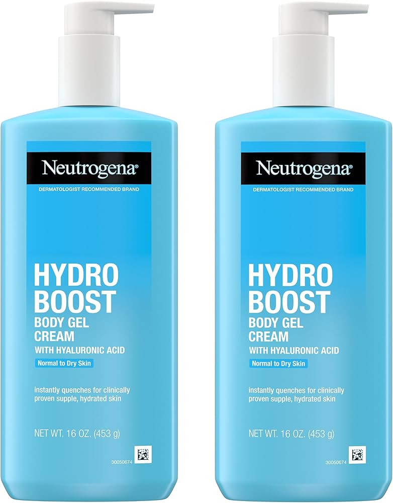 Neutrogena Hydro Boost Body Moisturizing Gel Cream with Hyaluronic Acid, Fast Absorbing, Lightwei... | Amazon (US)