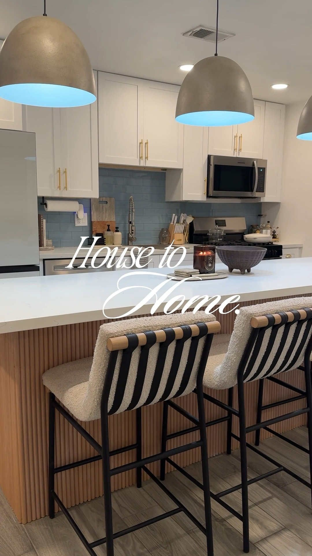 House to Home 🏠 🤍- Updated our kitchen island with these fluted panels…im in love! This was a DIY and definitely would recommend! 

#LTKHome #LTKSeasonal