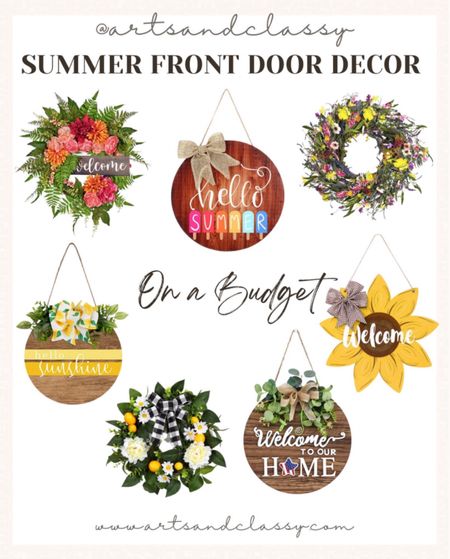 Get Summer ready with these Summer wreath ideas! These fun and colorful front door decor finds are budget-friendly and perfect for the season!

#LTKSeasonal #LTKHome #LTKFindsUnder50