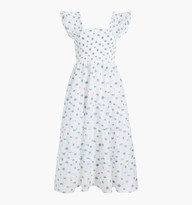 The Organza Ellie Nap Dress - Spearmint/Lilac Floral Jacquard | Hill House Home