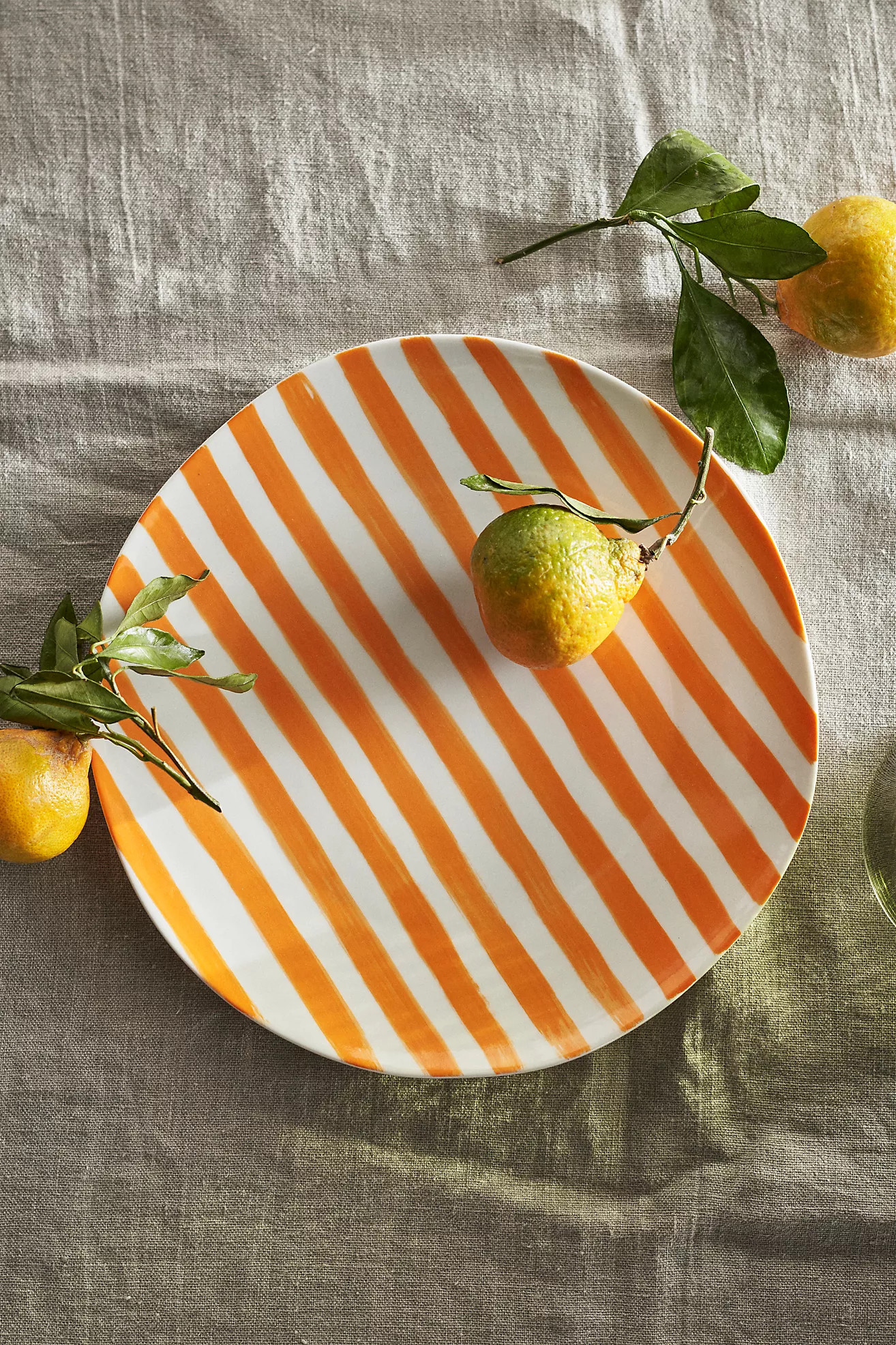 Striped Porcelain Dinner Plate | Anthropologie (US)