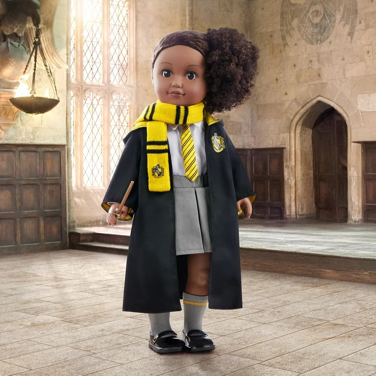 Harry Potter ™ Hufflepuff ™ School Uniform with Wand for 18-inch Dolls Toys Kids 5 Years + | Walmart (US)