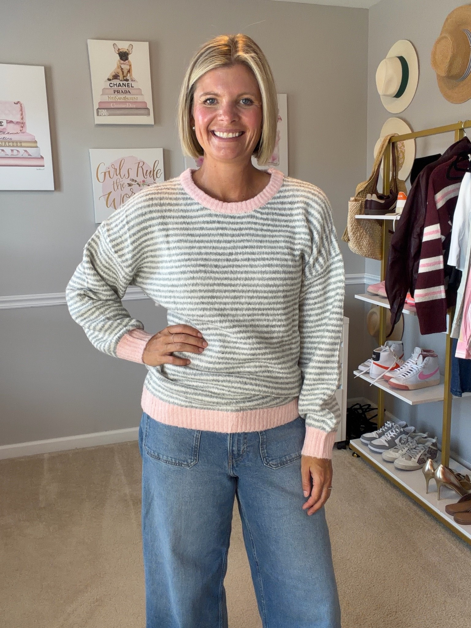 Amazon stripped crewneck sweater TTs

#LTKOver40 #LTKMidsize #LTKootd