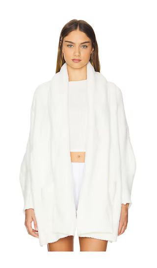 CozyChic Cable Weave Blanket Wrap in Pearl | Revolve Clothing (Global)
