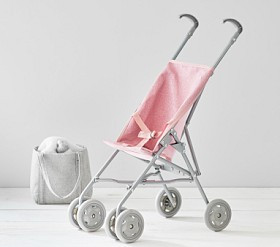 Pink Glitter Umbrella Doll Stroller | Pottery Barn Kids