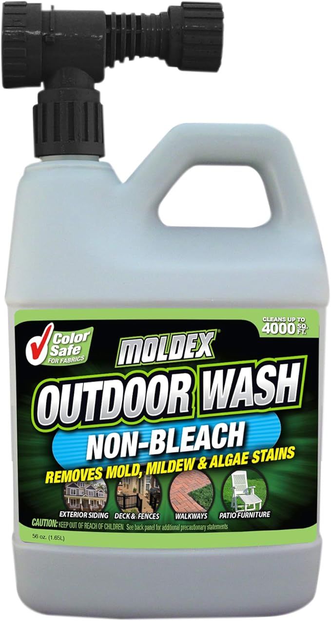 Moldex Mold, Mildew & Algae Stain Remover Non-Bleach Outdoor Wash, 56 oz | Amazon (US)