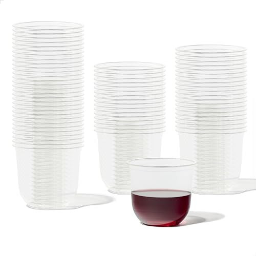 TOSSWARE NATURAL Arc - Plant Based Clear Cold Cups 12 oz - Plastic Alternative for Parties, Bachelorettes, Weddings - Recyclable - Set of 50 | Amazon (US)