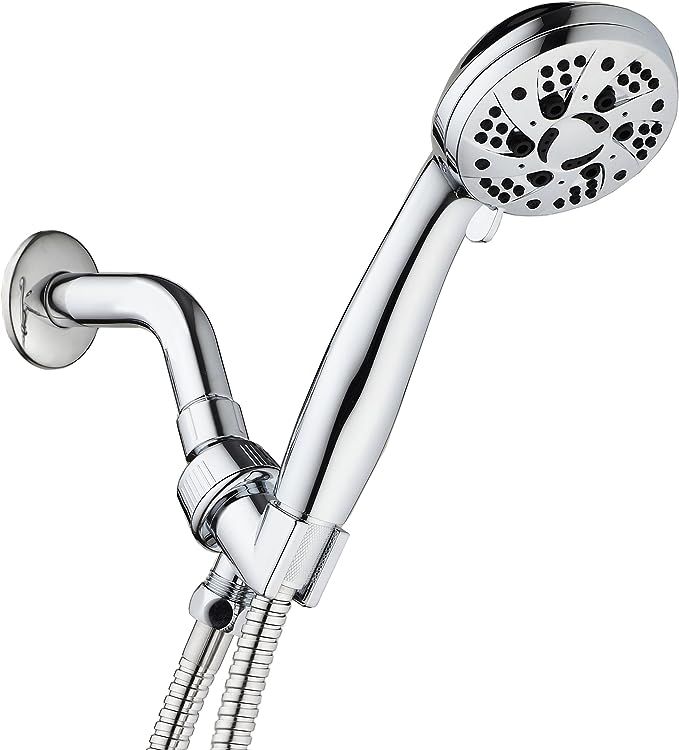 AquaDance High Pressure 6-Setting 3.5" Chrome Face Handheld Shower with Hose for the Ultimate Sho... | Amazon (US)