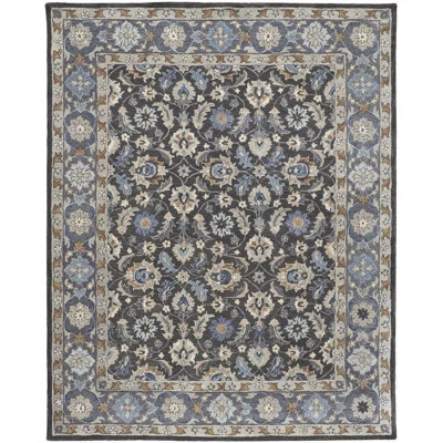 Azalea Vintage Oriental Taupe/Blue/Ivory Area Rug | Wayfair North America