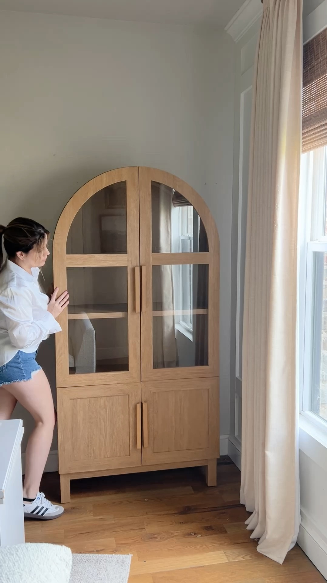 Cabinet arched from #walmart #walmarthome #walmartfinds #walmarthomedecor 

#LTKHome #LTKSeasonal #LTKVideo