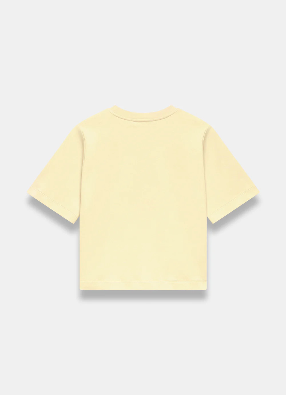 Pale Yellow Cotton Ultimate T-Shirt | Mint Velvet