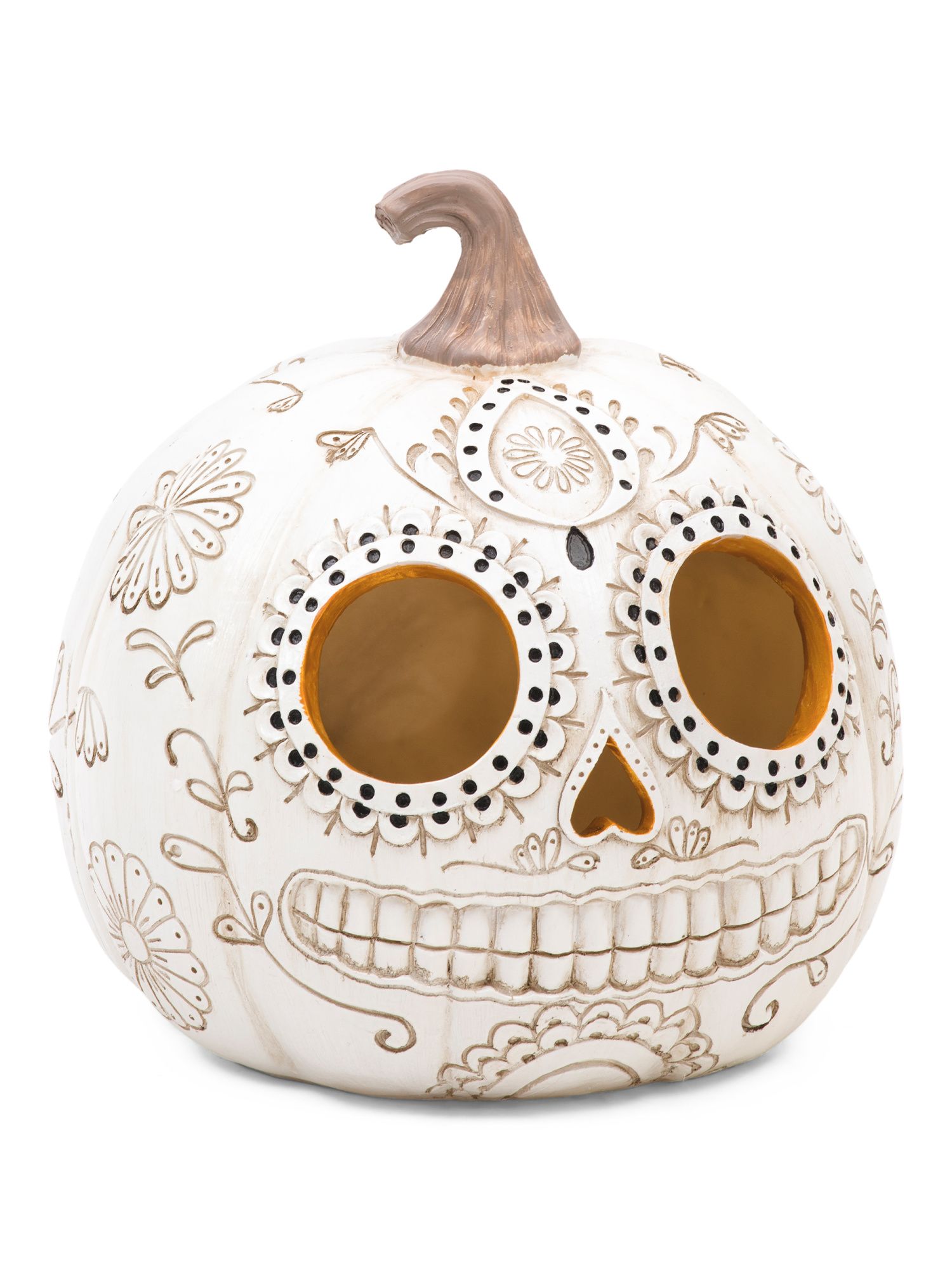 8.5in Led Day Of The Dead Pumpkin | TJ Maxx