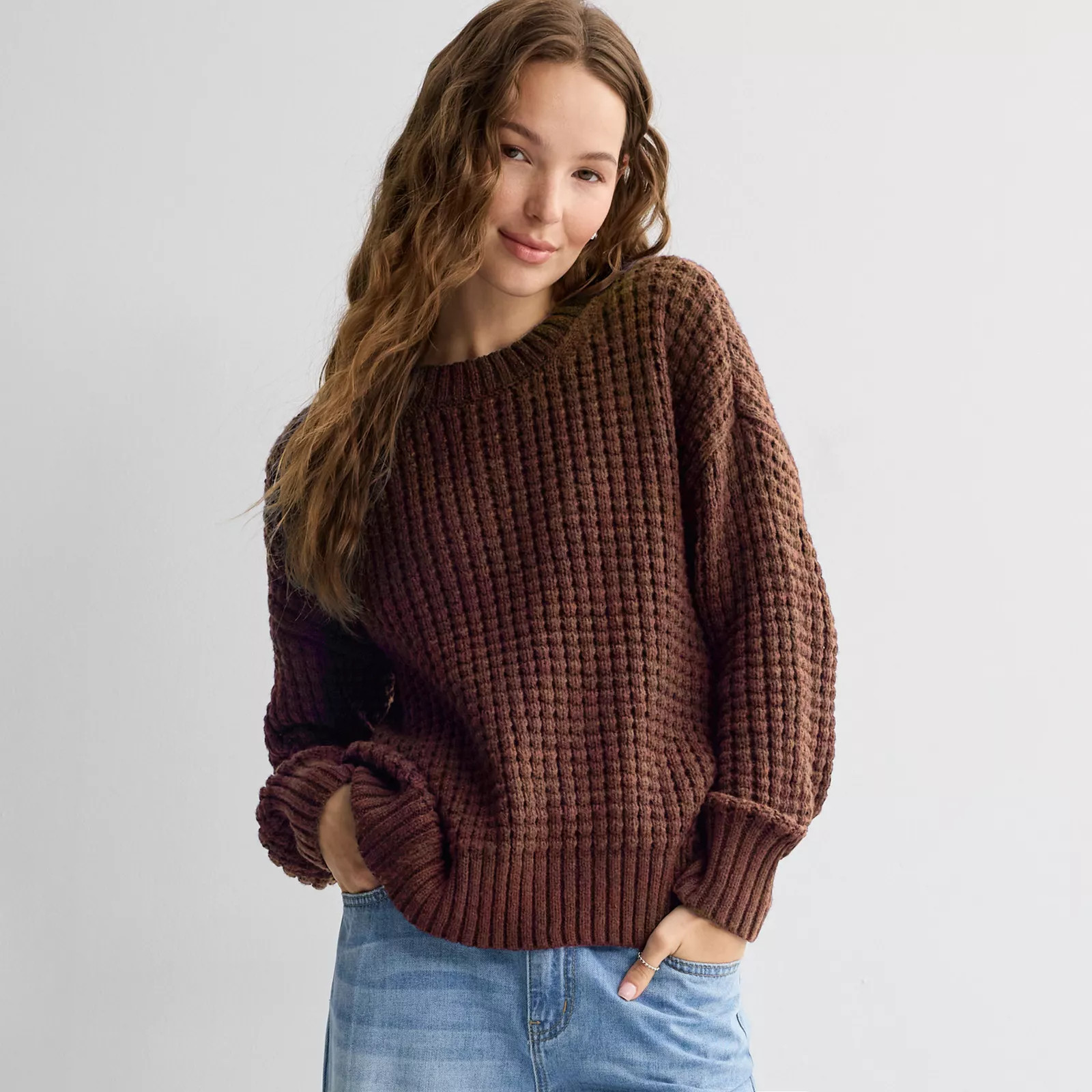 Juniors' SO\u00ae Textured Pullover Sweater | Kohl's