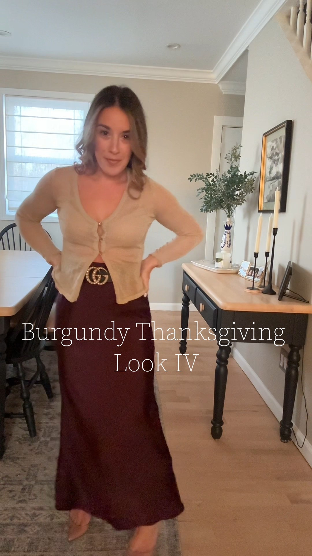 Paired with a sheer sweater. Love love this satin skirt 

#capsulewardrobe

#LTKCyberWeek #LTKHoliday #LTKootd