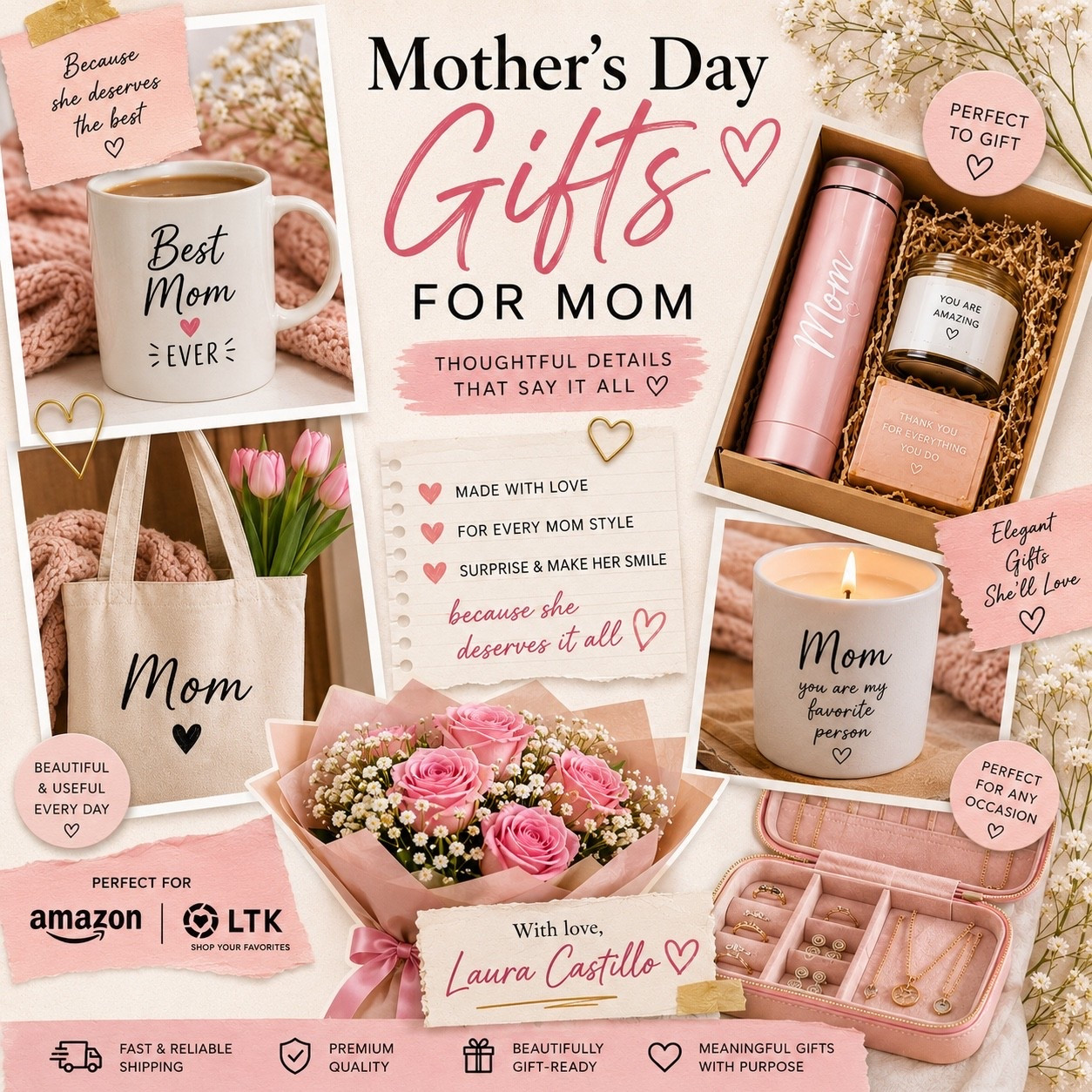 ✨ Mother’s Day gift ideas she’ll actually love 💕
From cozy details to elegant everyday favorites… these are perfect for making mom feel extra special 🌷

Everything is linked in my Amazon Storefront & LTK 🛍️
Save this for gift inspo 💖

#MothersDayGifts #GiftIdeasForMom #AmazonFinds #LTKStyle #MomGiftIdeas #AmazonFavorites #GiftGuide #SpringGifts

#LTKHome #LTKMothersDay #LTKmomlife #LTKSeasonal