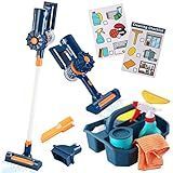 JOYIN 3-in-1Kids Vacuum Set, Toddler Vacuum Cleaning Toys with 3 Different Nozzles, Pretend Play ... | Amazon (US)