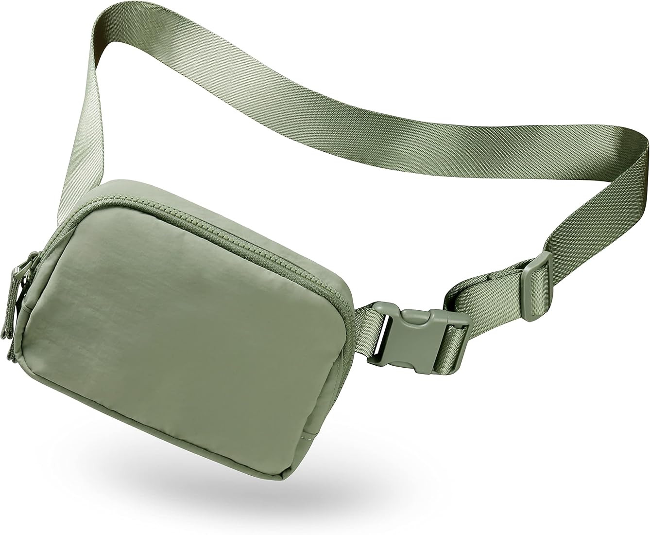 AslabCrew 2-Way Zipper Unisex Belt Bag with Adjustable Strap Fanny Packs Mini Waist Pouch for Out... | Amazon (US)