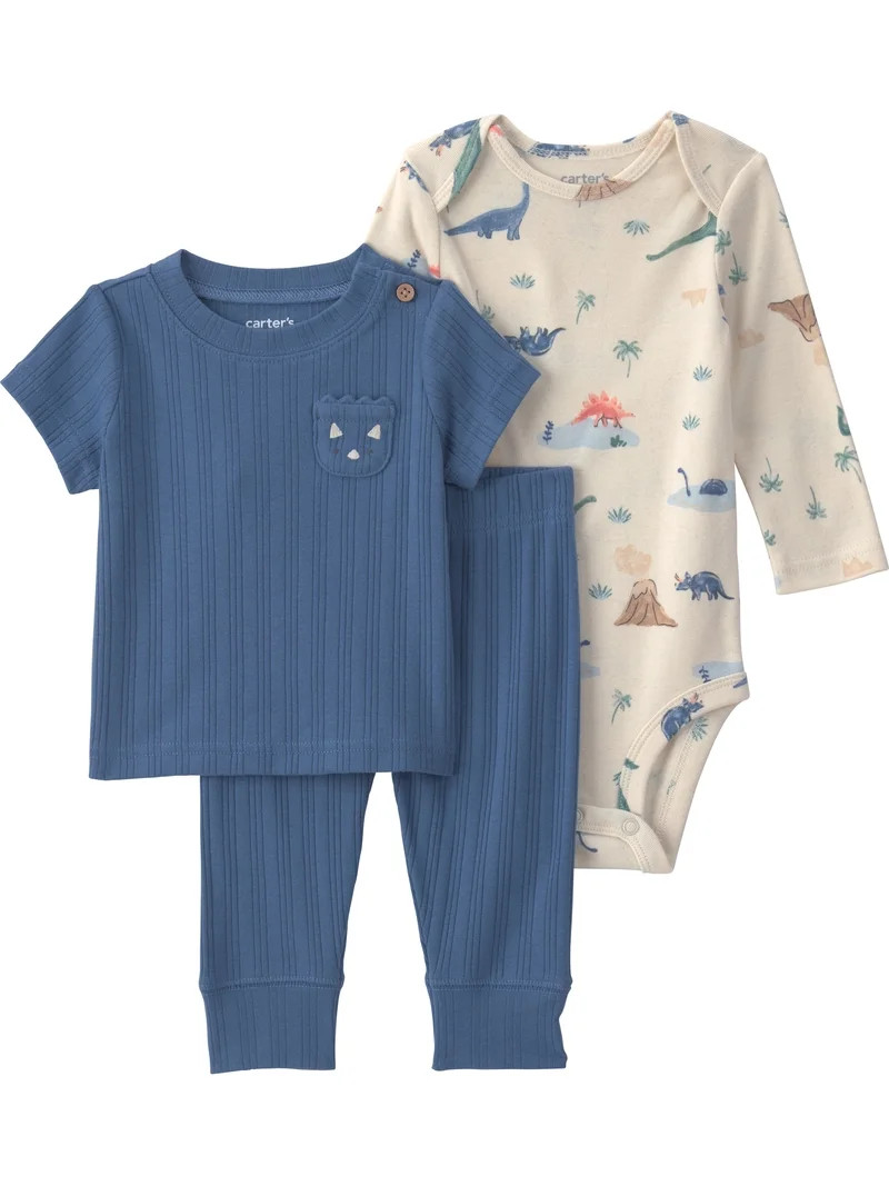 Carter's Child of Mine Baby Boy Outfit Set, 3-Piece, Sizes 0-24 Months | Walmart (US)