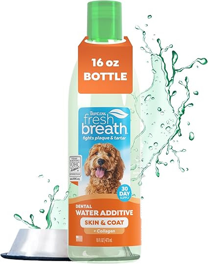 TropiClean Fresh Breath Water Additive for Dogs with Collagen, Skin Health Support for Dogs, Brea... | Amazon (US)