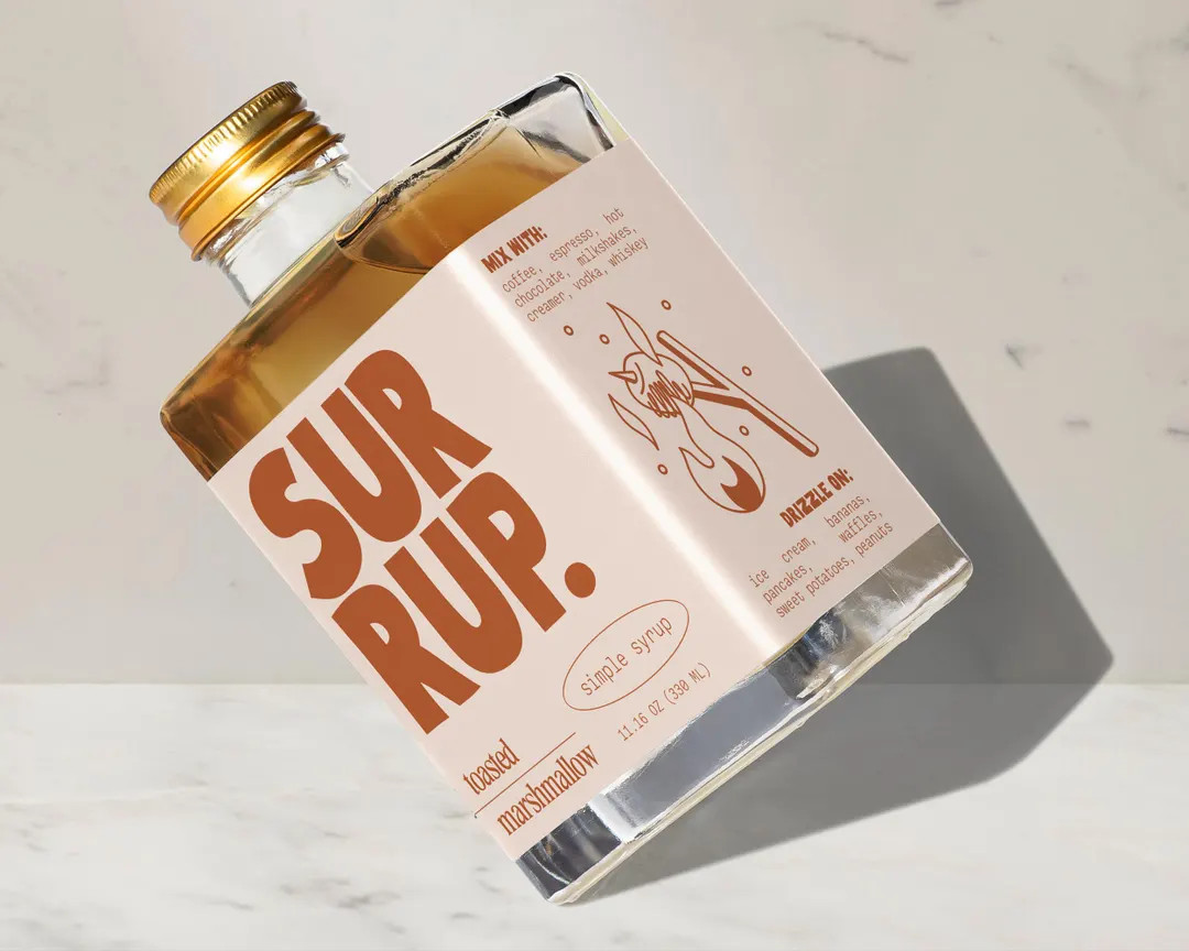 surrup. Toasted Marshmallow Flavored Simple Syrup for Cocktails, Mocktails, Coffee & Tea | Etsy (US)