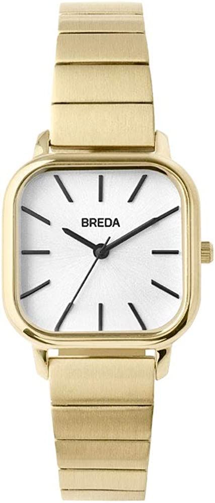 Breda Esther 1735 Square Wrist Watch with Stainless Steel Bracelet, 26mm | Amazon (US)