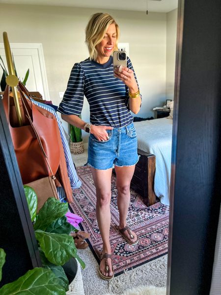 Denim
Shorts haul
For spring/summer! These slit hem shorts from citizens of humanity are so flattering! 

I recommend going up a size if you were in between sizes for the most flattering, relaxed fit in the thighs!



#LTKstyletip #LTKSeasonal #LTKFind