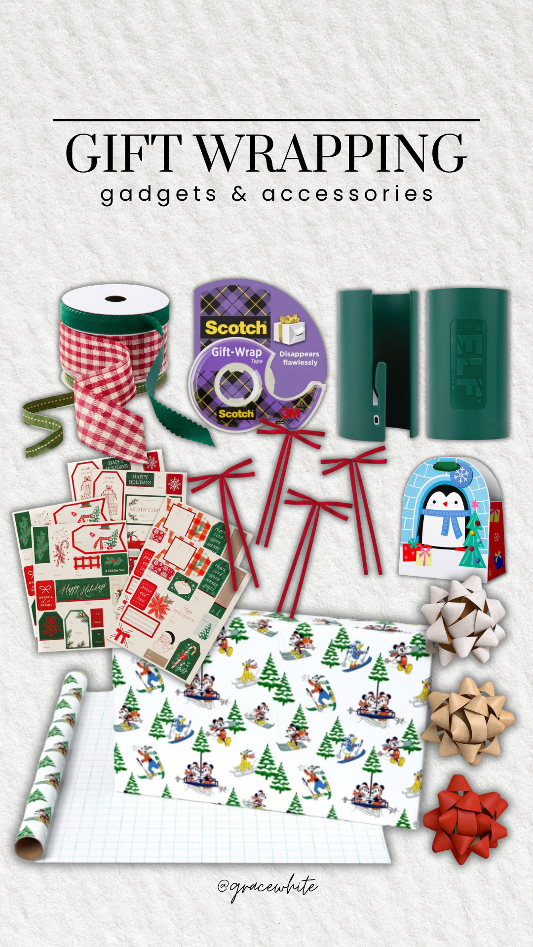 Amazon & Target gift wrapping finds to make your life easier!!

target, amazon, gift wrapping needs, gift wrapping helpers, making gift wrapping easy, gift wrap accessories, Grace White 

 #LTKHoliday #LTKSeasonal #LTKFindsUnder50