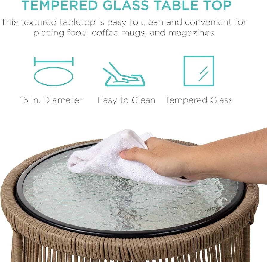 Best Choice Products Outdoor Rope Woven Sectional Patio Furniture L-Shaped Conversation Sofa Set ... | Amazon (US)