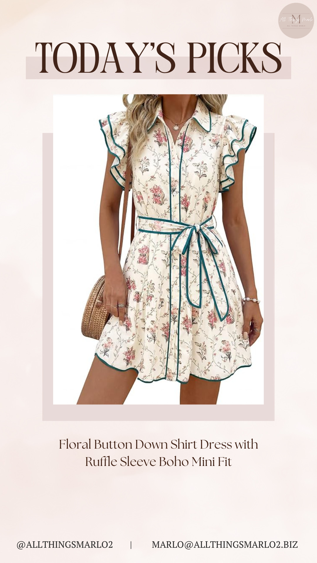 Floral Button Down Shirt Dress with Ruffle Sleeve Boho Mini Fit 

 #LTKSeasonal #LTKWorkwear #LTKTravel