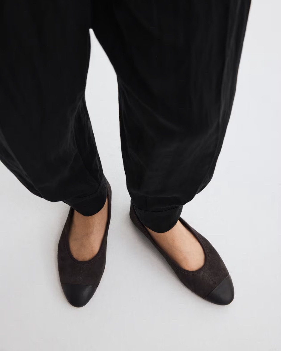 Chocolate brown suede ballet flats

#LTKSeasonal