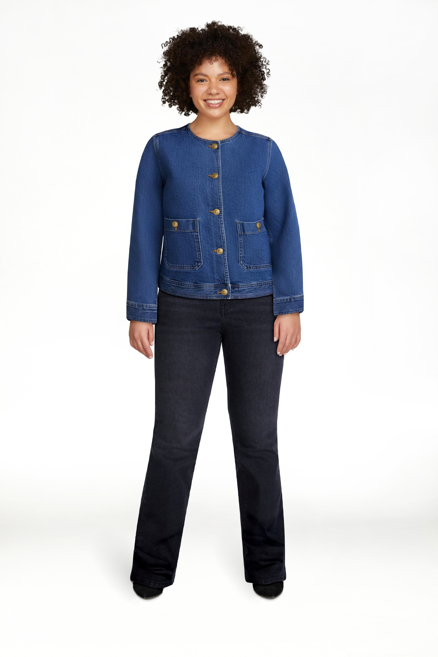 Scenario Women's and Women's Plus Denim Jacket, Sizes XS-4X | Walmart (US)