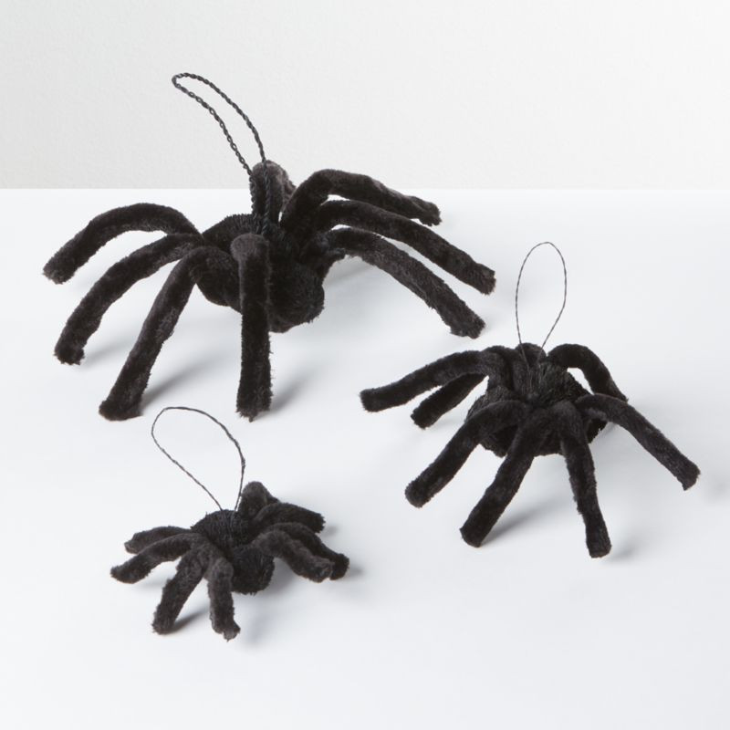 Small Black Buri Spider Decoration | Crate & Barrel