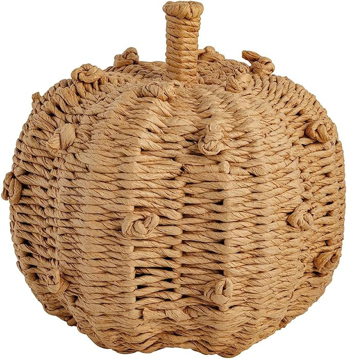 Mud Pie Thanksgiving Natural Woven Knot Pumpkin : Amazon.ca: Home | Amazon (CA)