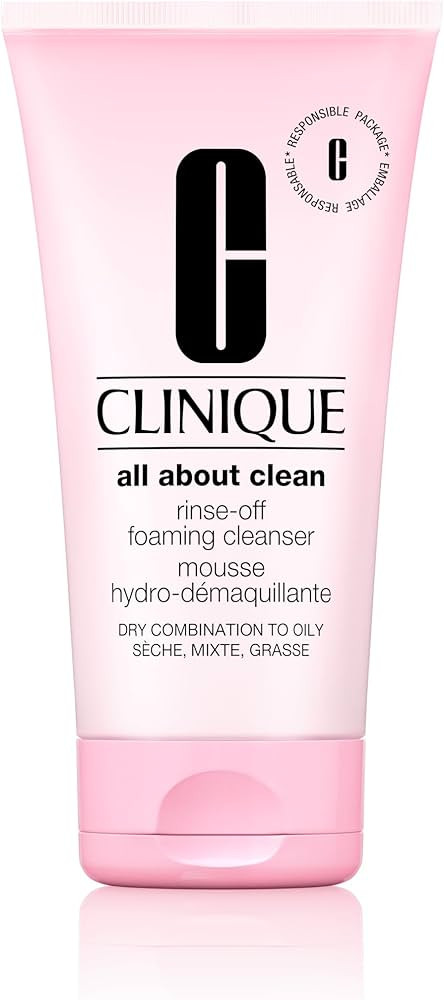 Clinique All About Clean Rinse-Off Foaming Face Wash | Face Cleanser With Hyaluronic Acid + Glyce... | Amazon (US)