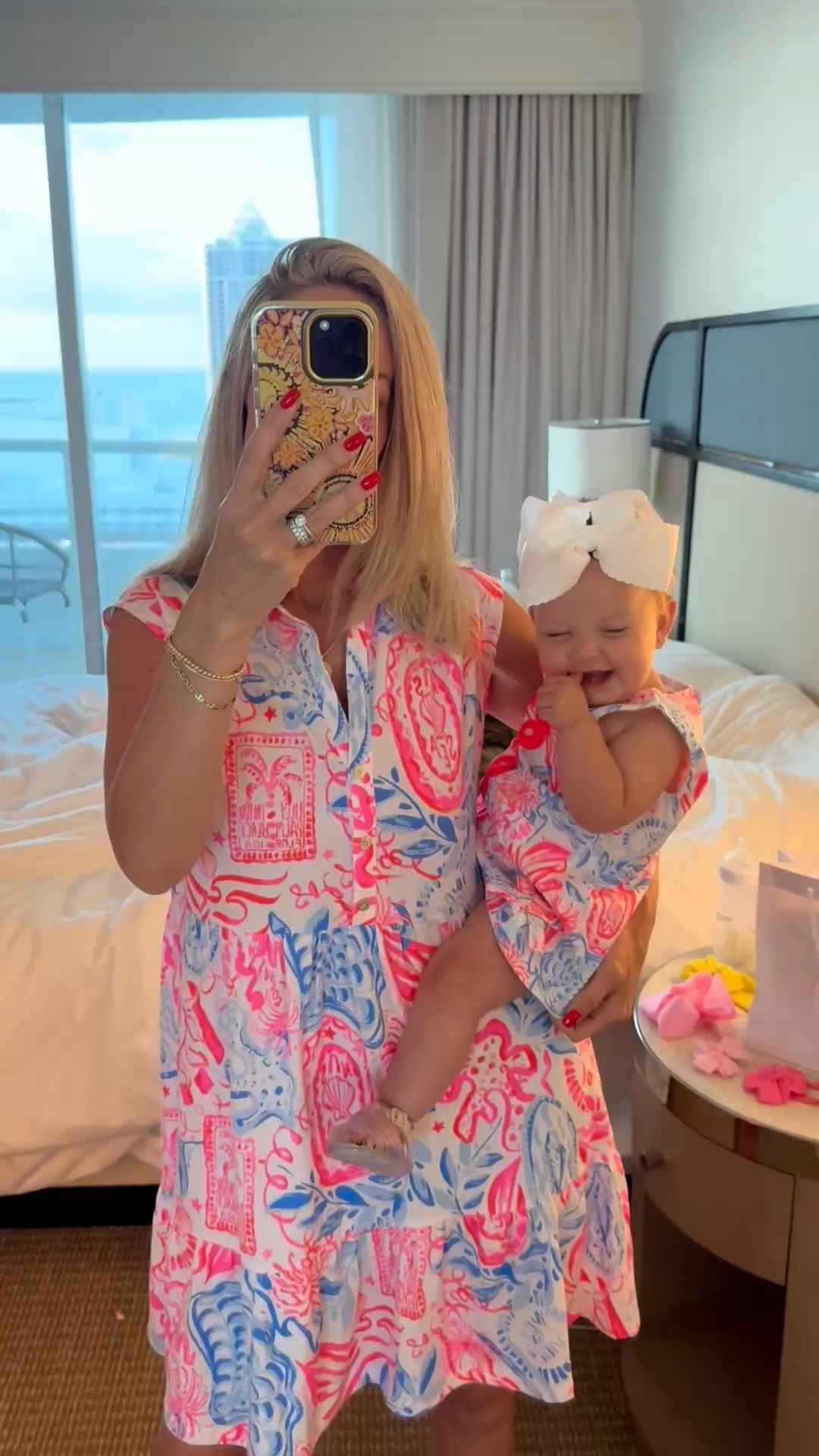 I bought several mommy & me matching Lilly dresses before she went into the hospital… ￼so, I never shared these. This print is already sold out, but there are a lot of other cute options. 

Easter dress. Spring break 2026. ￼

#LTKTravel #LTKootd #LTKBaby