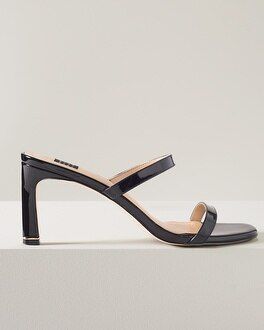 Strappy Patent Leather Mid-Heel Sandal | White House Black Market