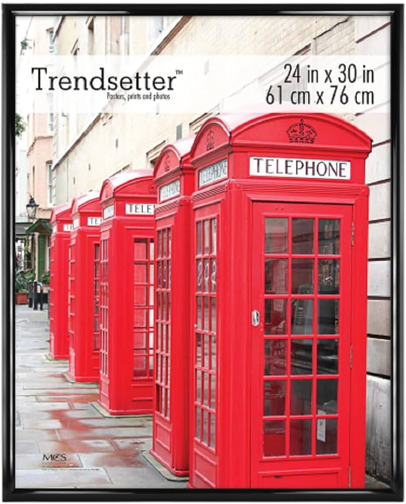 MCS Trendsetter Poster Frame, Black, 24 x 30 in, Single | Amazon (US)