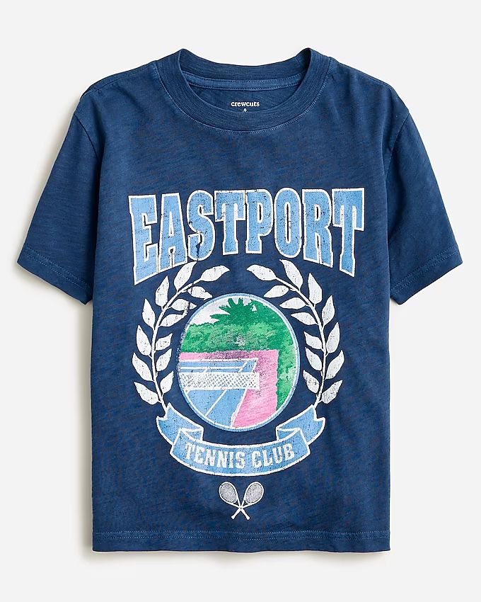 Kids' short-sleeve Eastport tennis graphic T-shirt | J.Crew US