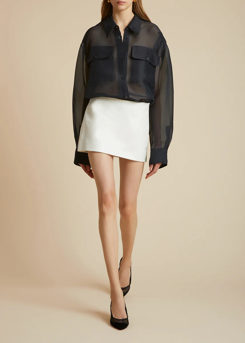 The Missa Top in Black | Khaite