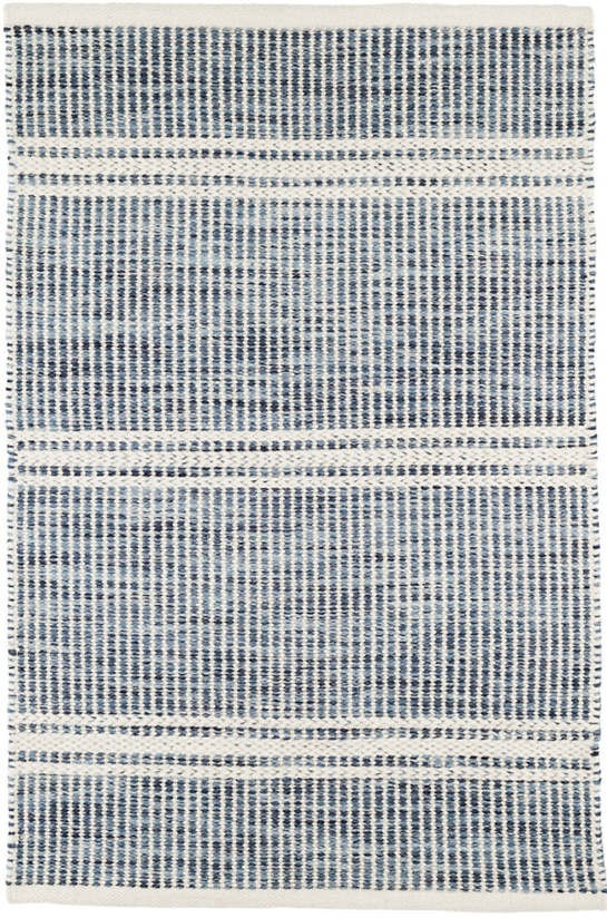 Best Seller! Malta Blue Woven Wool Rug | Annie Selke