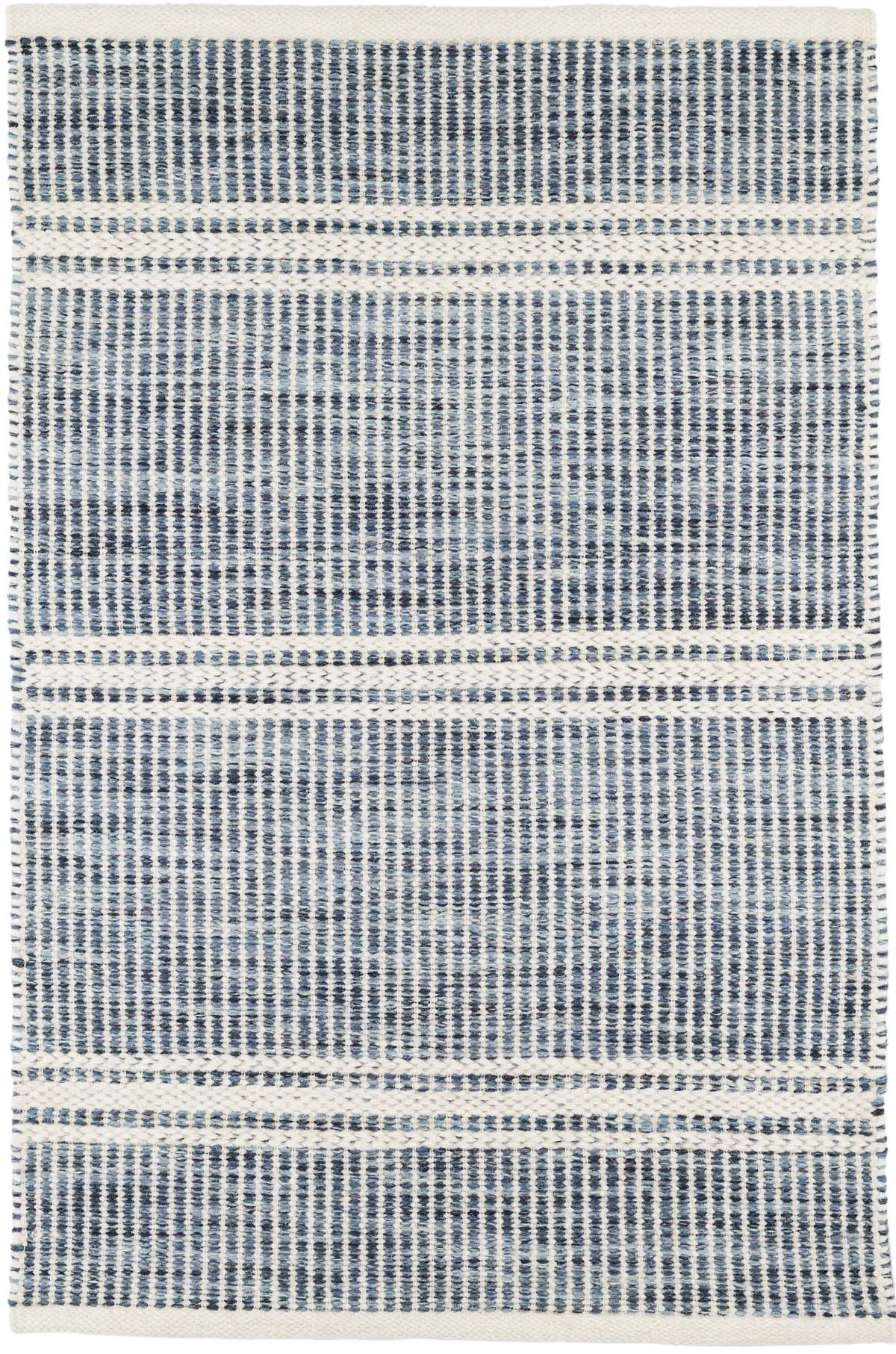Best Seller! Malta Blue Woven Wool Rug | Annie Selke