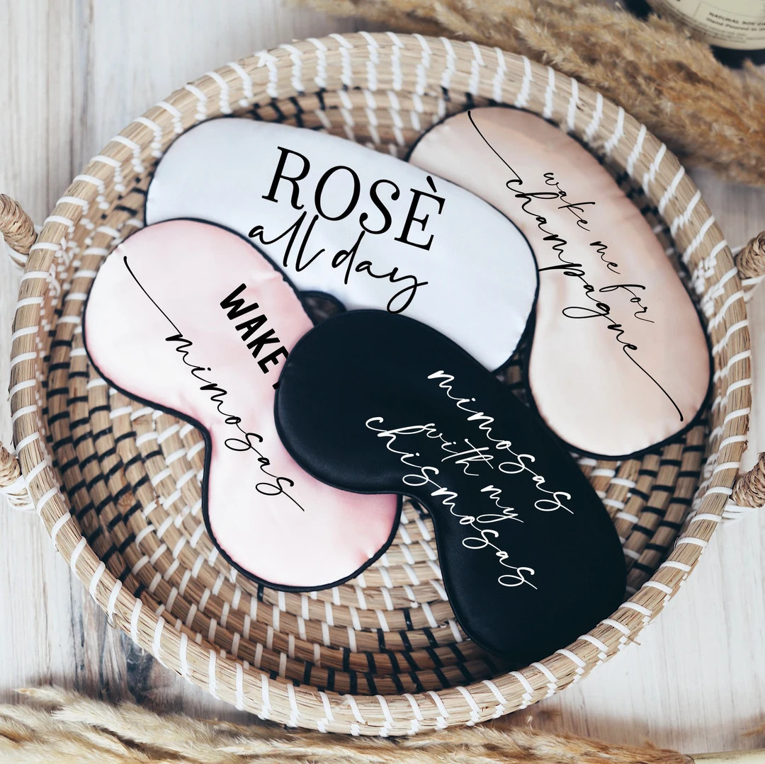 Sleeping Masks bridal Party Proposal Gifts Bachelorette Honeymoon - Etsy | Etsy (US)