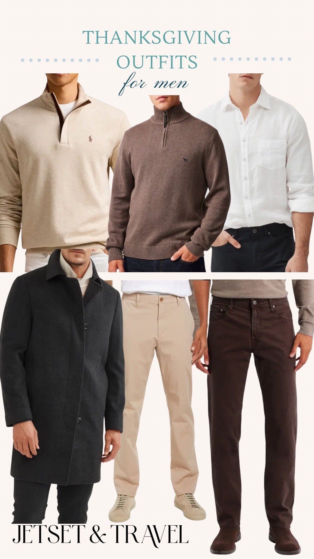 We can’t forget about the men’s looks for Thanksgiving! This outfit formula of nice #chino pants, a button up, and a sweater or overcoat always looks so effortlessly put together in my opinion. I found all of these items at #nordstrom! These pieces are also such good staples than can be integrated into any man’s closet very easily. Do you have any favorite Thanksgiving traditions in your family?


#nordstrom #mens #mensootd #mensoutfit #chinopants #linen #quarterzip #quarterzipsweater #polo #ralphlauren #roddandgunn #thanksgiving #holiday #family #buttonup

#LTKHoliday #LTKMens #LTKootd